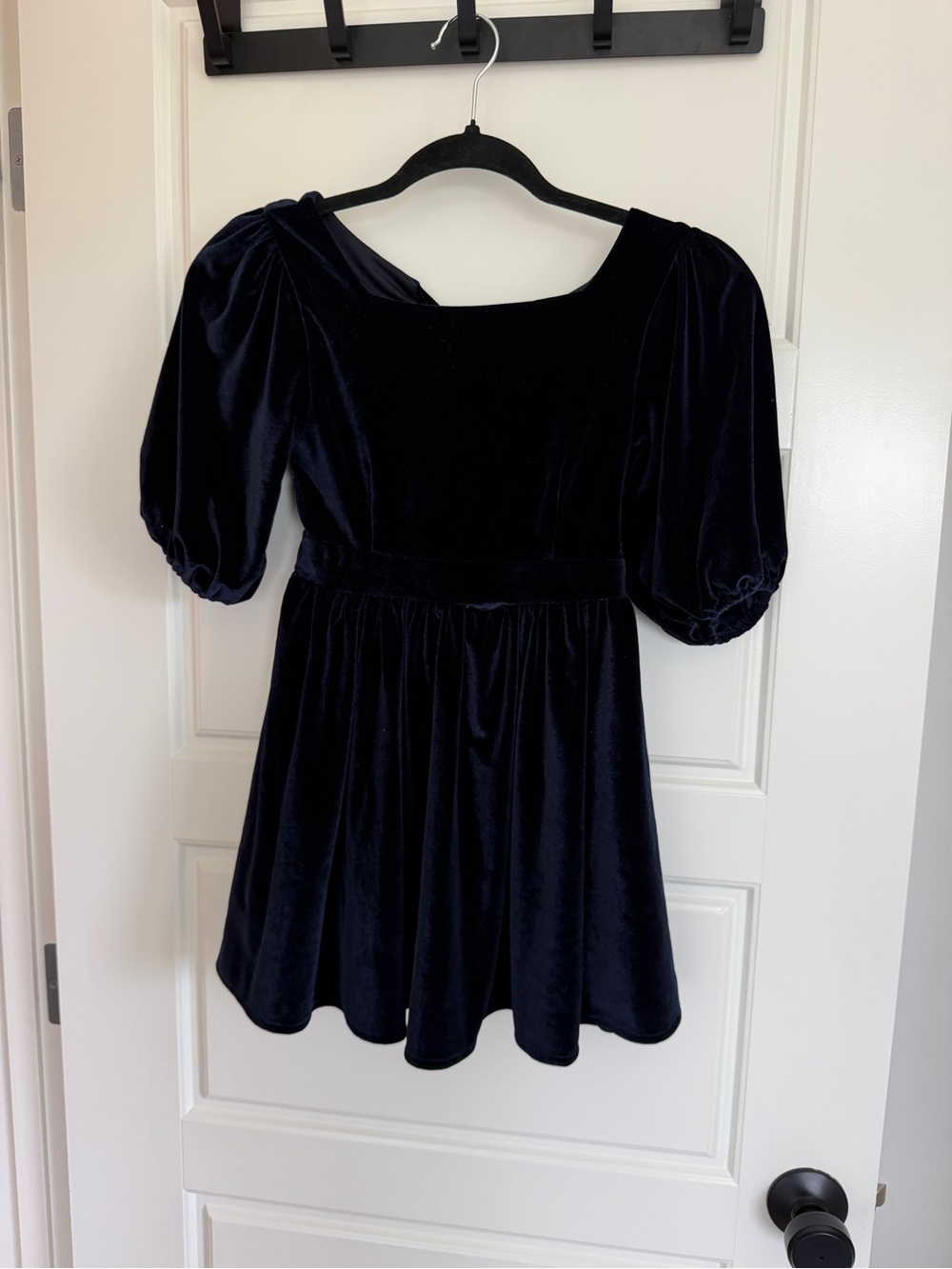 Bardot Junior Black Velvet Tie-Back Formal Dress - Picture 2 of 4